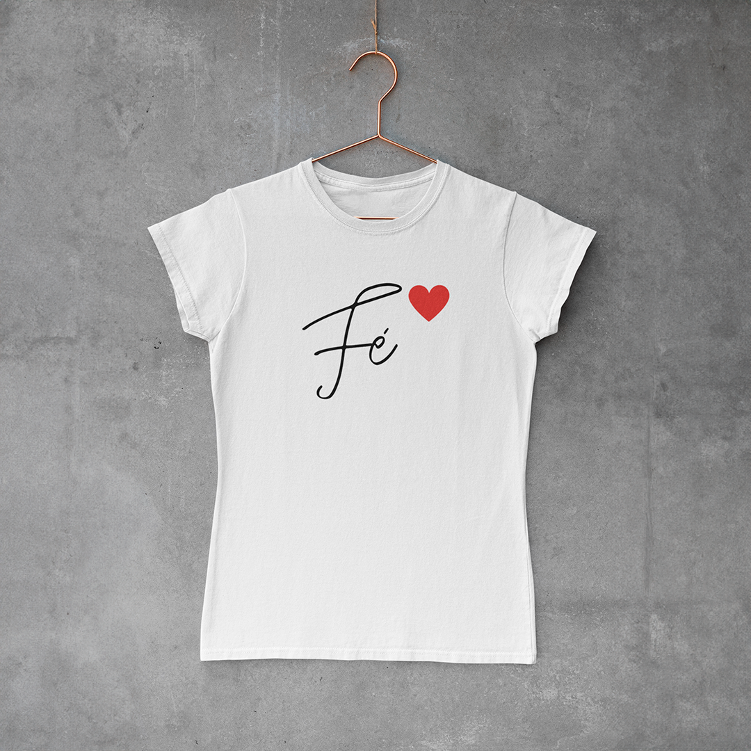 Camiseta Baby Look - Fé