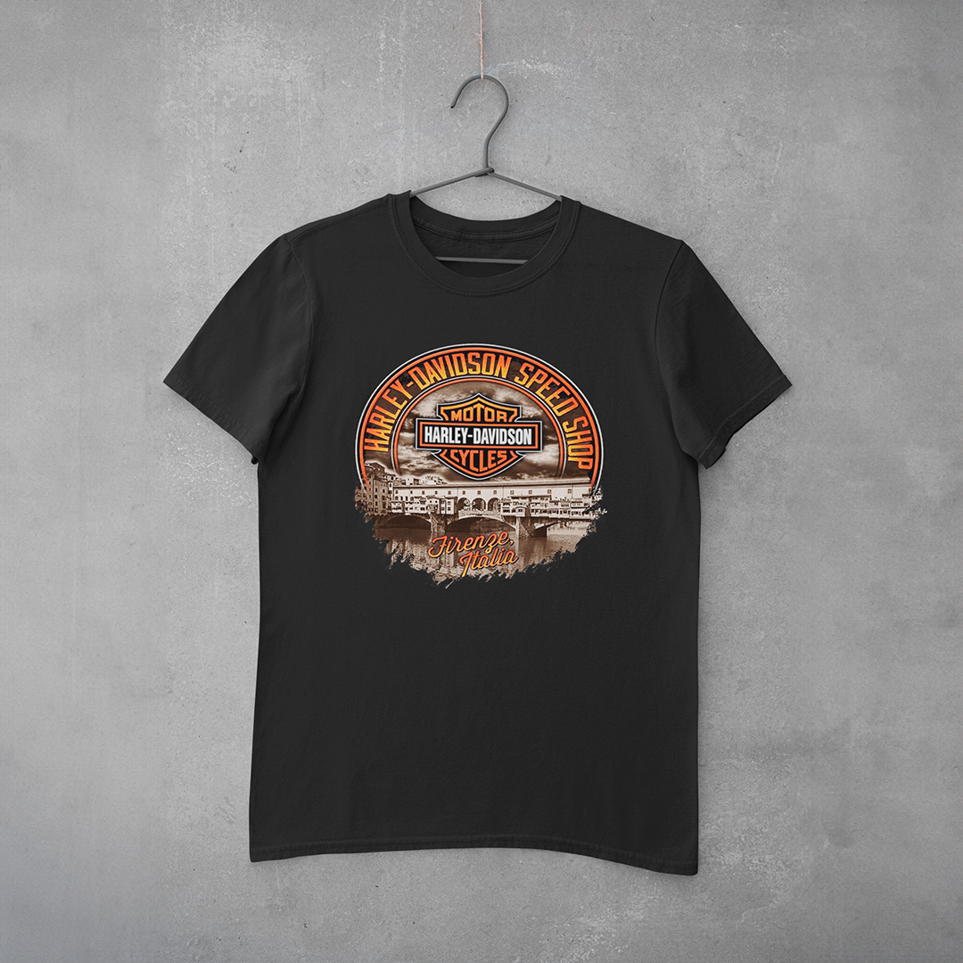Camiseta Estampa Harley Davidson Speed Shop