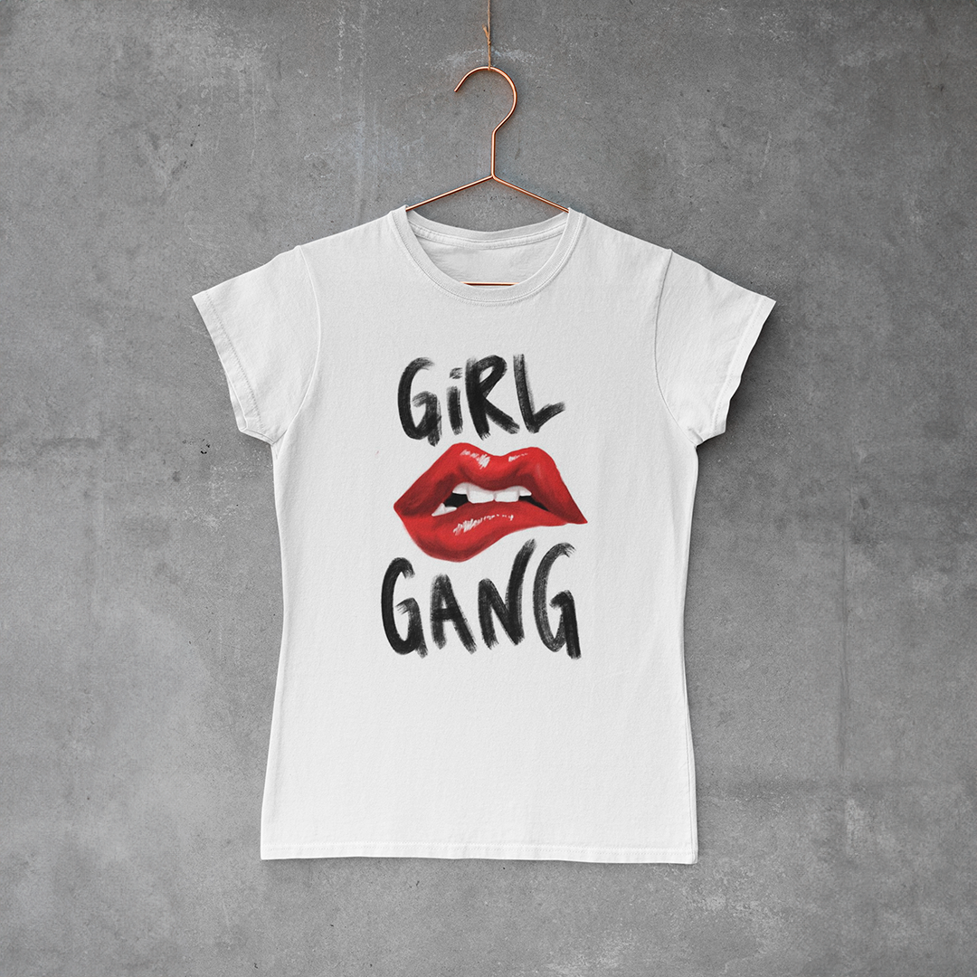 Camiseta Baby Look - Girl Gang