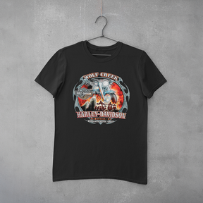 Camiseta Estampa Wolf Creek Harley Davidson