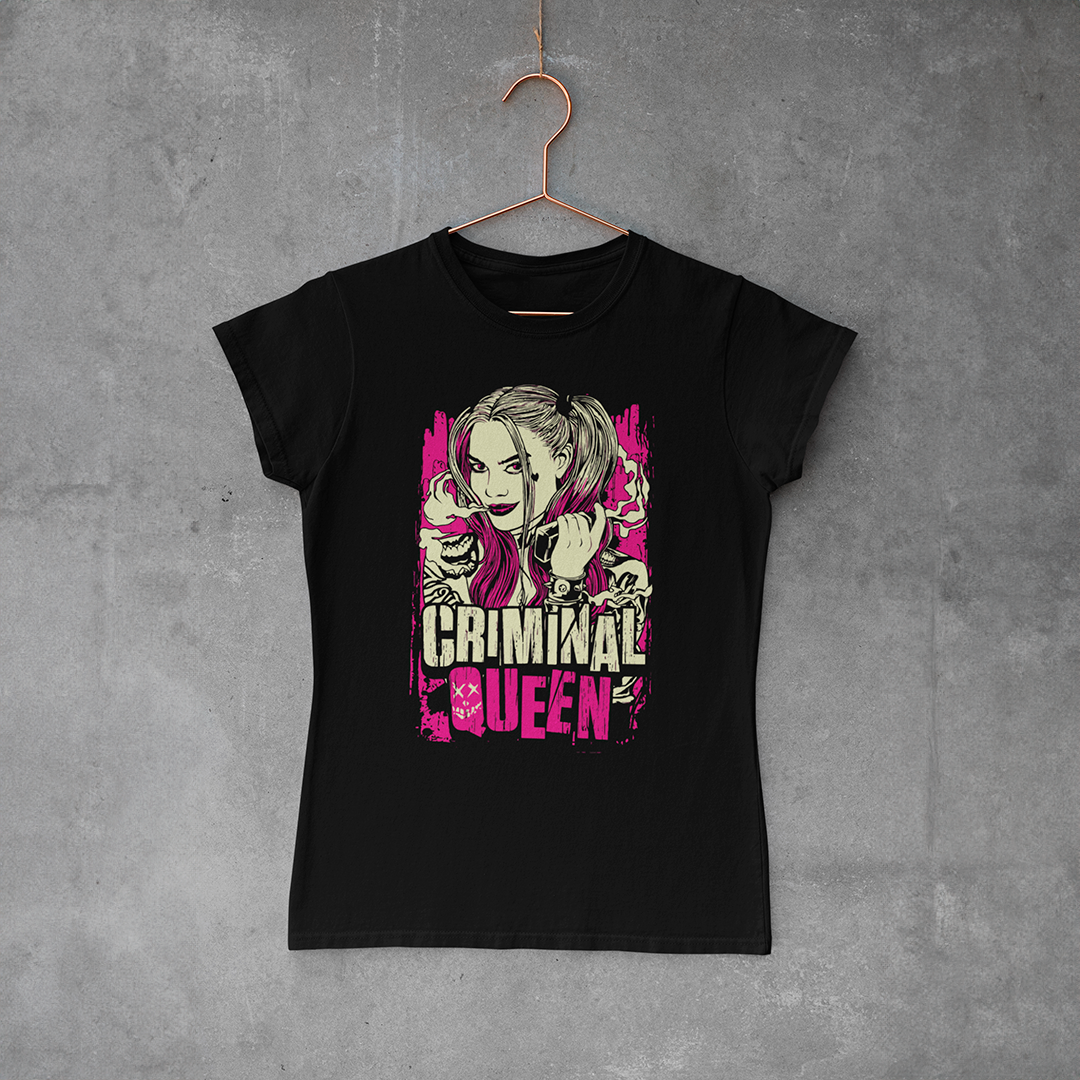 Camiseta Baby Look - Arlequina Criminal Queen