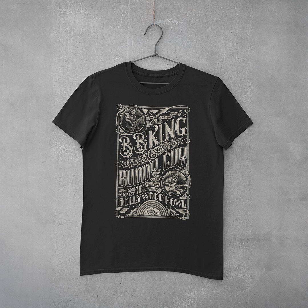 Camiseta Estampa BB King and Buddy Guy