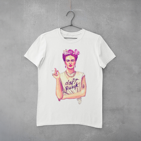 Camiseta Estampa Frida Kalo Daft Punk