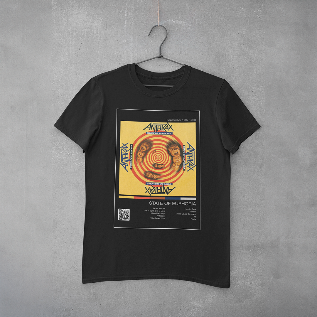 Camiseta Estampa Anthrax - State Of Euphoria