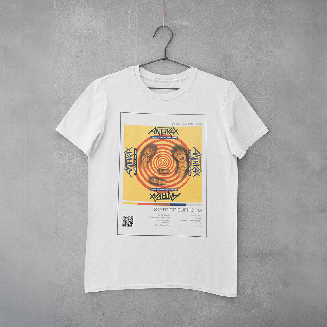 Camiseta Estampa Anthrax - State Of Euphoria