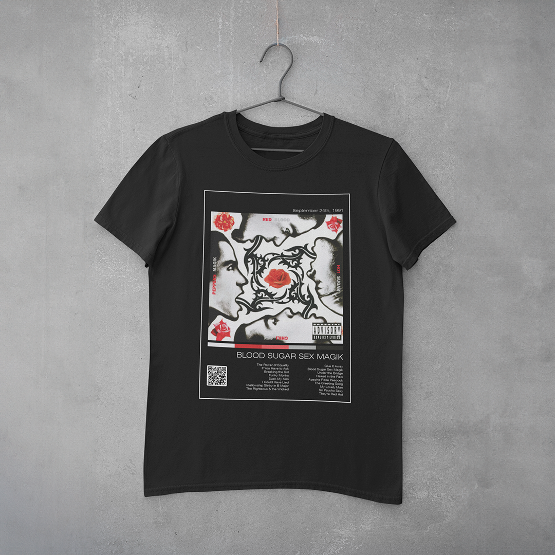 Camiseta Estampa Red Hot Chilli Peppers - Blood Sugar Sex Magik