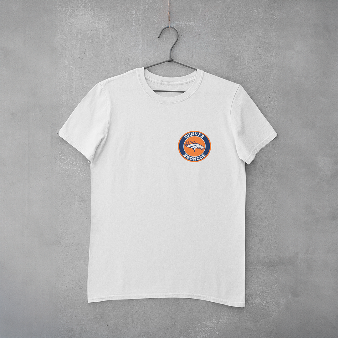 Camiseta Estampa Denver Broncos - estampa peito (pequena)