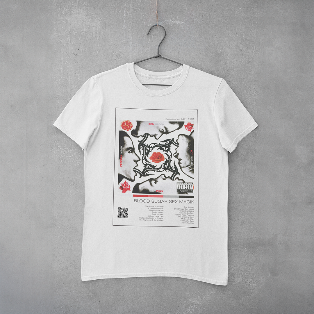 Camiseta Estampa Red Hot Chilli Peppers - Blood Sugar Sex Magik