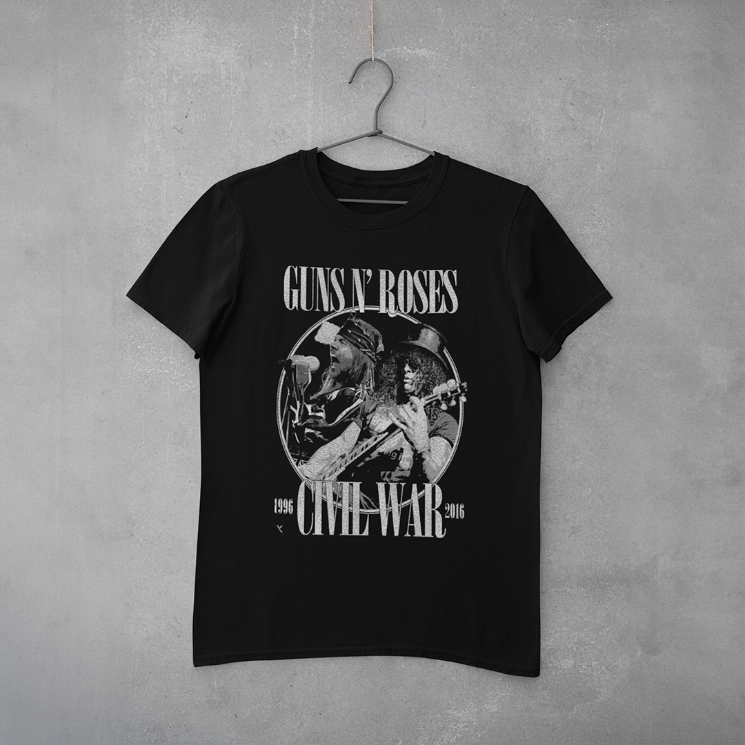 Camiseta Estampa Guns´n´Roses - Civil War