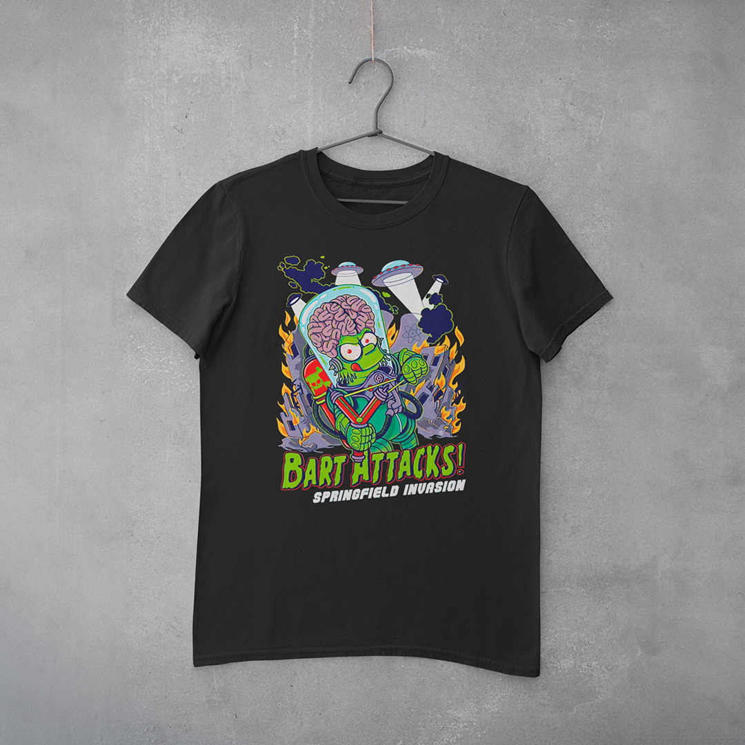 Camiseta Estampa Bart Attacks