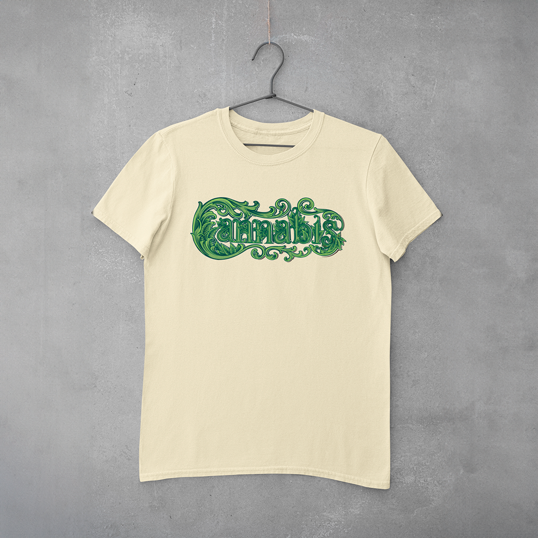 Camiseta Cannabis (peito estampa grande)