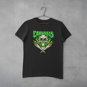 Camiseta Cannabis Skull