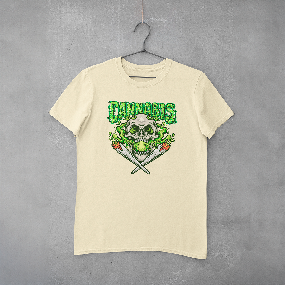 Camiseta Cannabis Skull