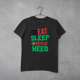 Camiseta Cannabis Eat Sleep Repeat Weed