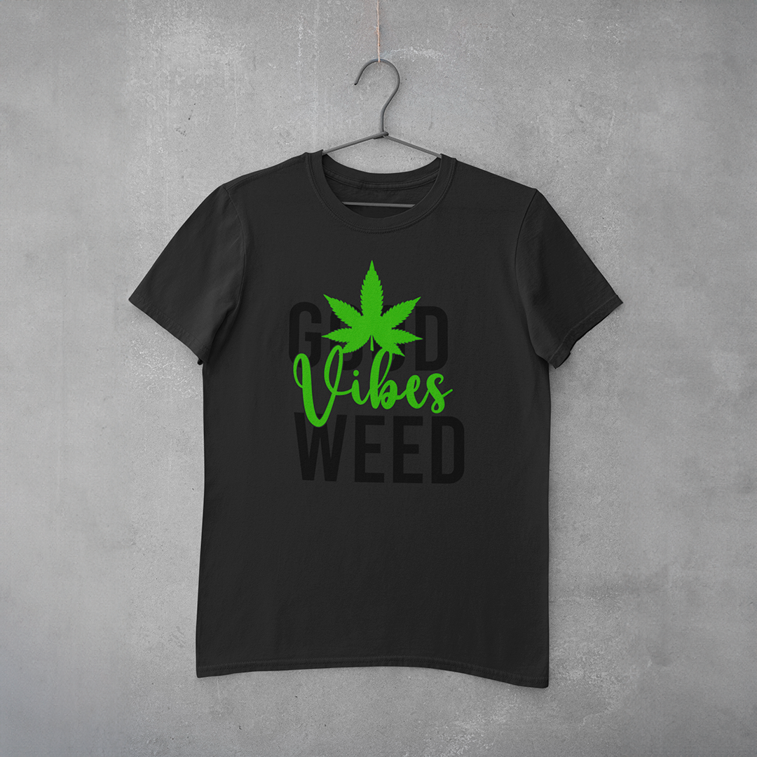 Camiseta Cannabis Good Vibes Weed