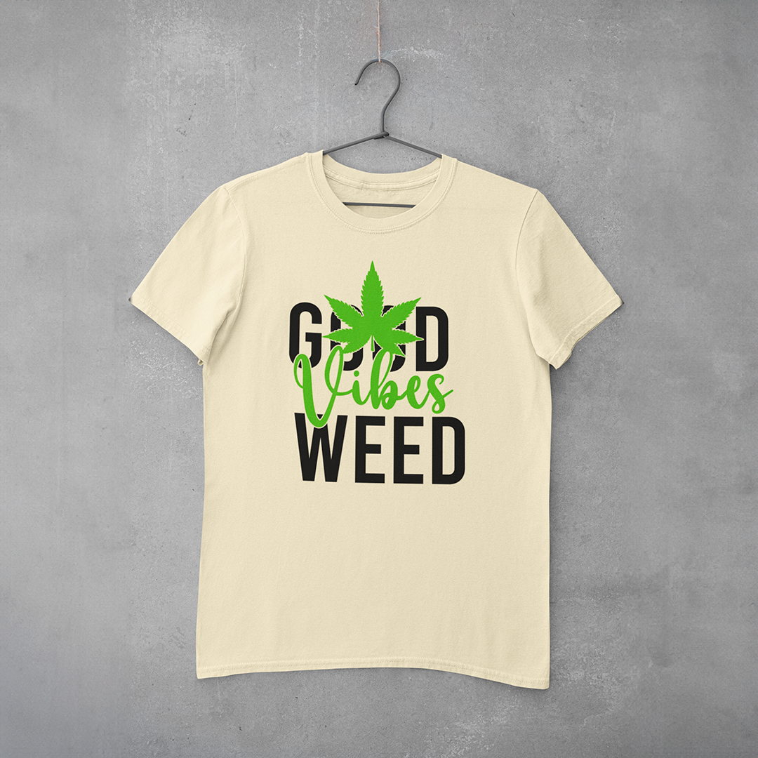 Camiseta Cannabis Good Vibes Weed