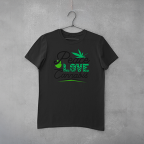 Camiseta Peace Love Cannabis