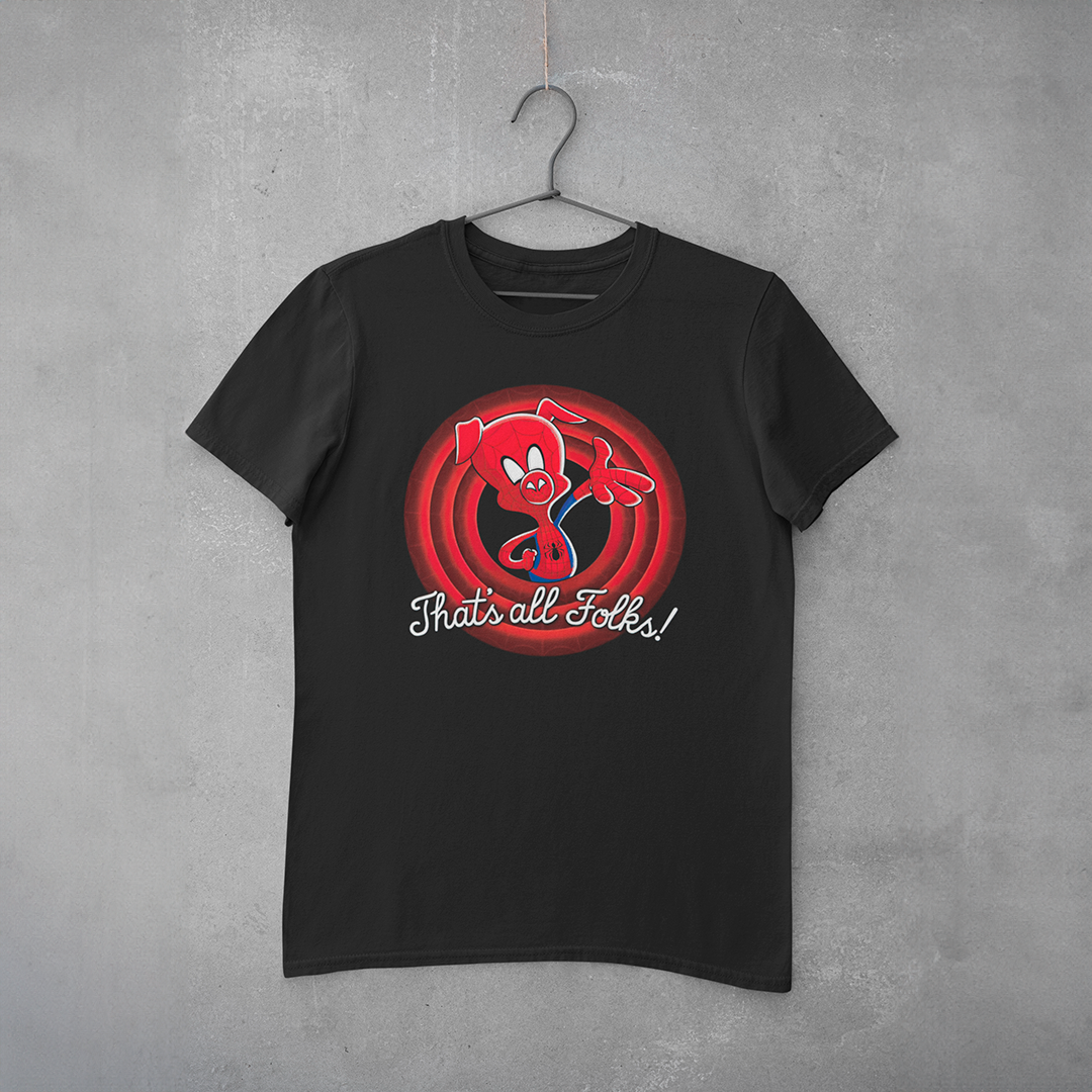 Camiseta Estampa Spider Pig - That´s All Folks