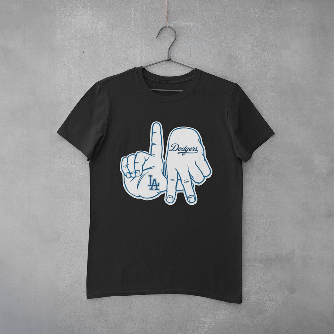 Camiseta Estampa LA Dodgers Hand - estampa peito (central)