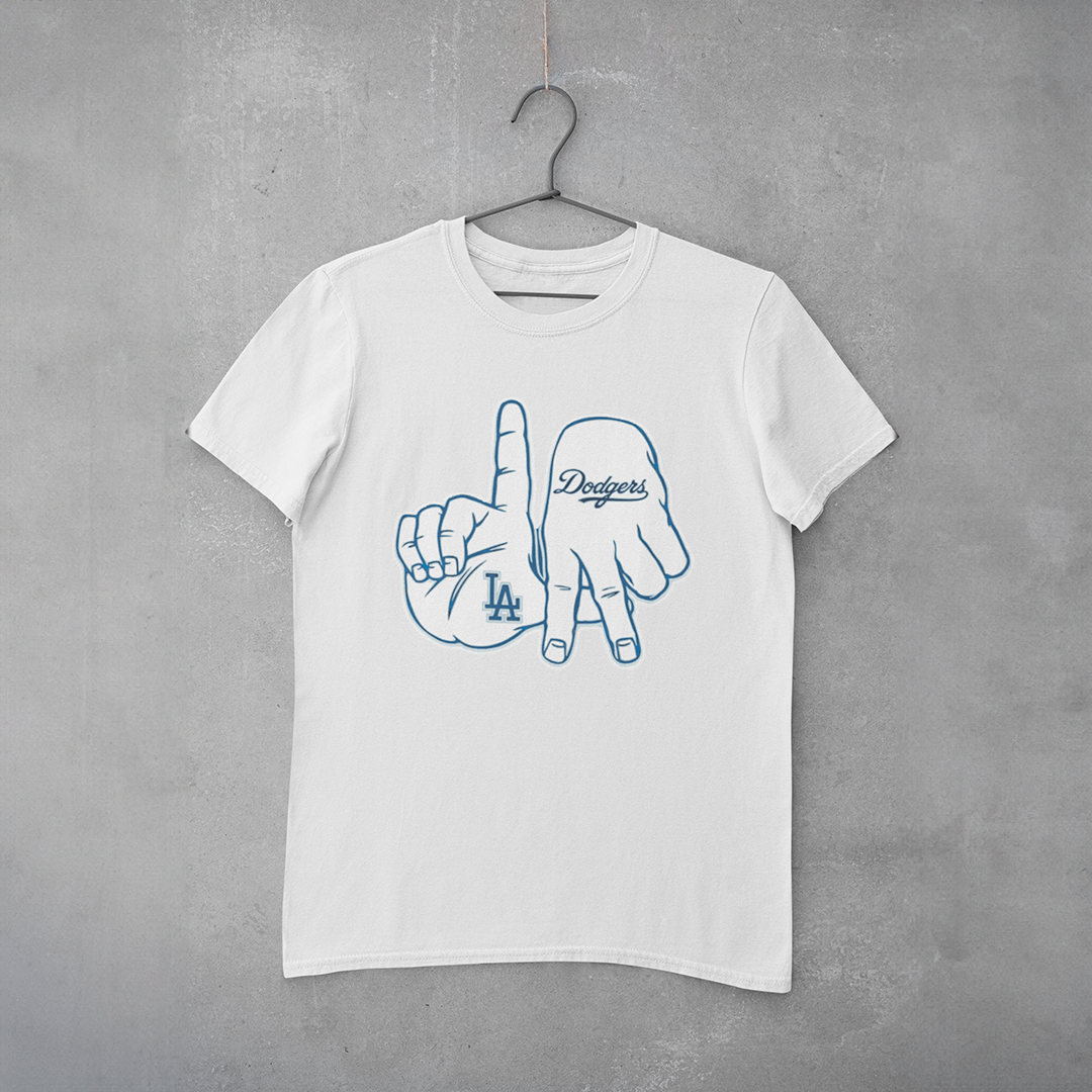 Camiseta Estampa LA Dodgers Hand - estampa peito (central)