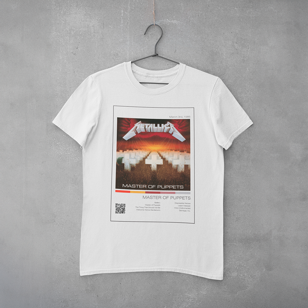 Camiseta Estampa Metallica - Master Of Puppets