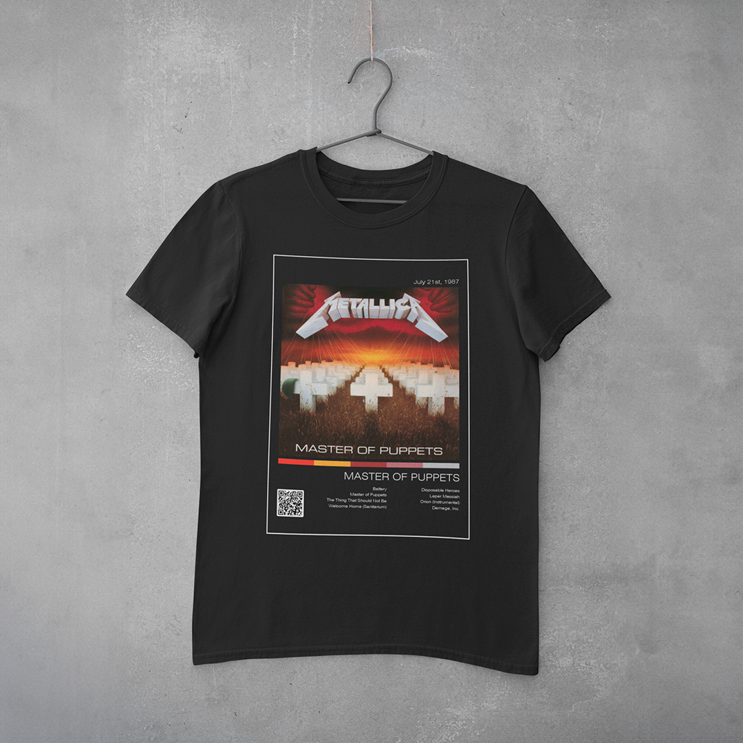 Camiseta Estampa Metallica - Master Of Puppets
