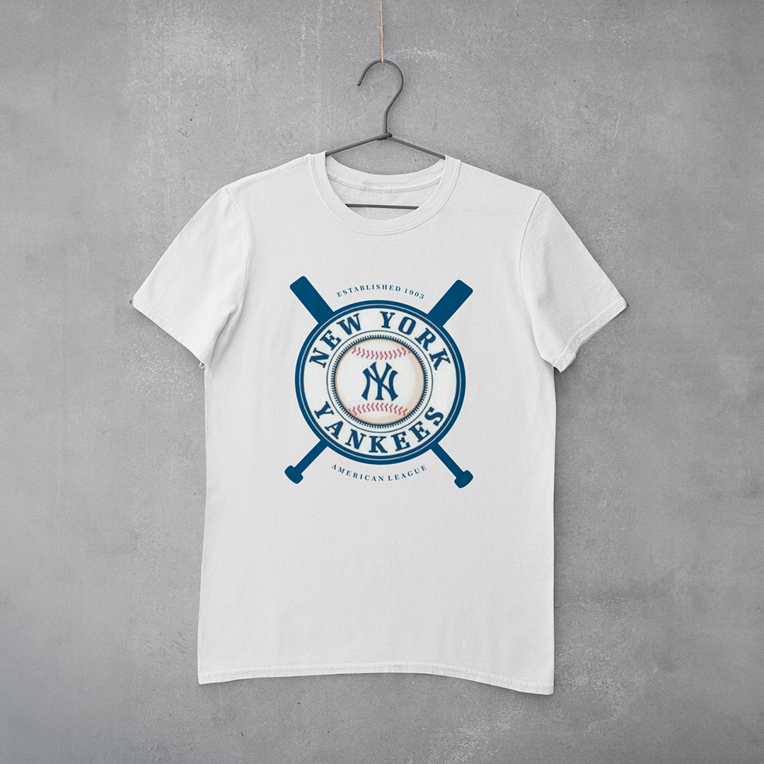 Camiseta Estampa NY Yankees Logo 3 - estampa peito (central)