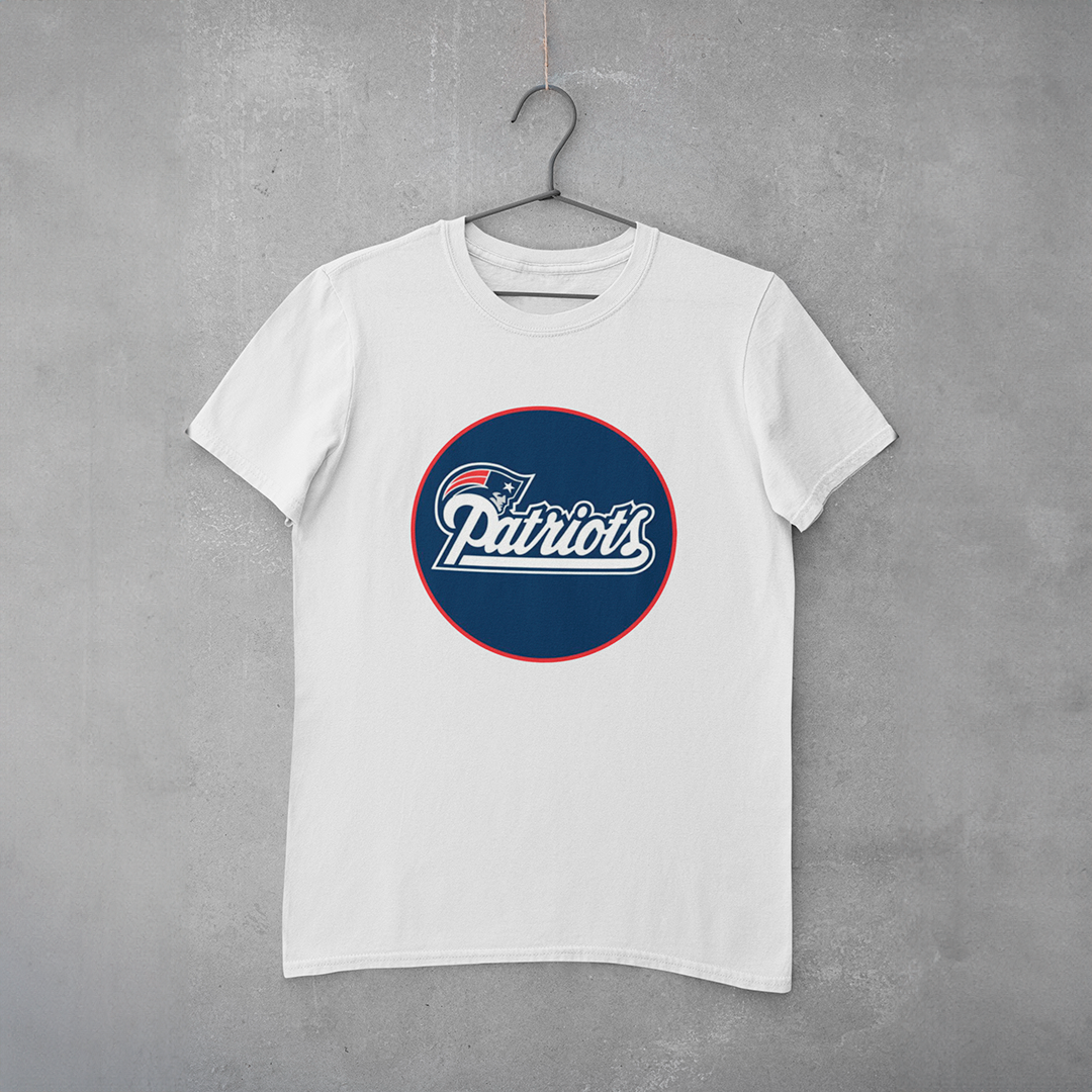 Camiseta Estampa New England Patriots Logo - estampa peito (central)