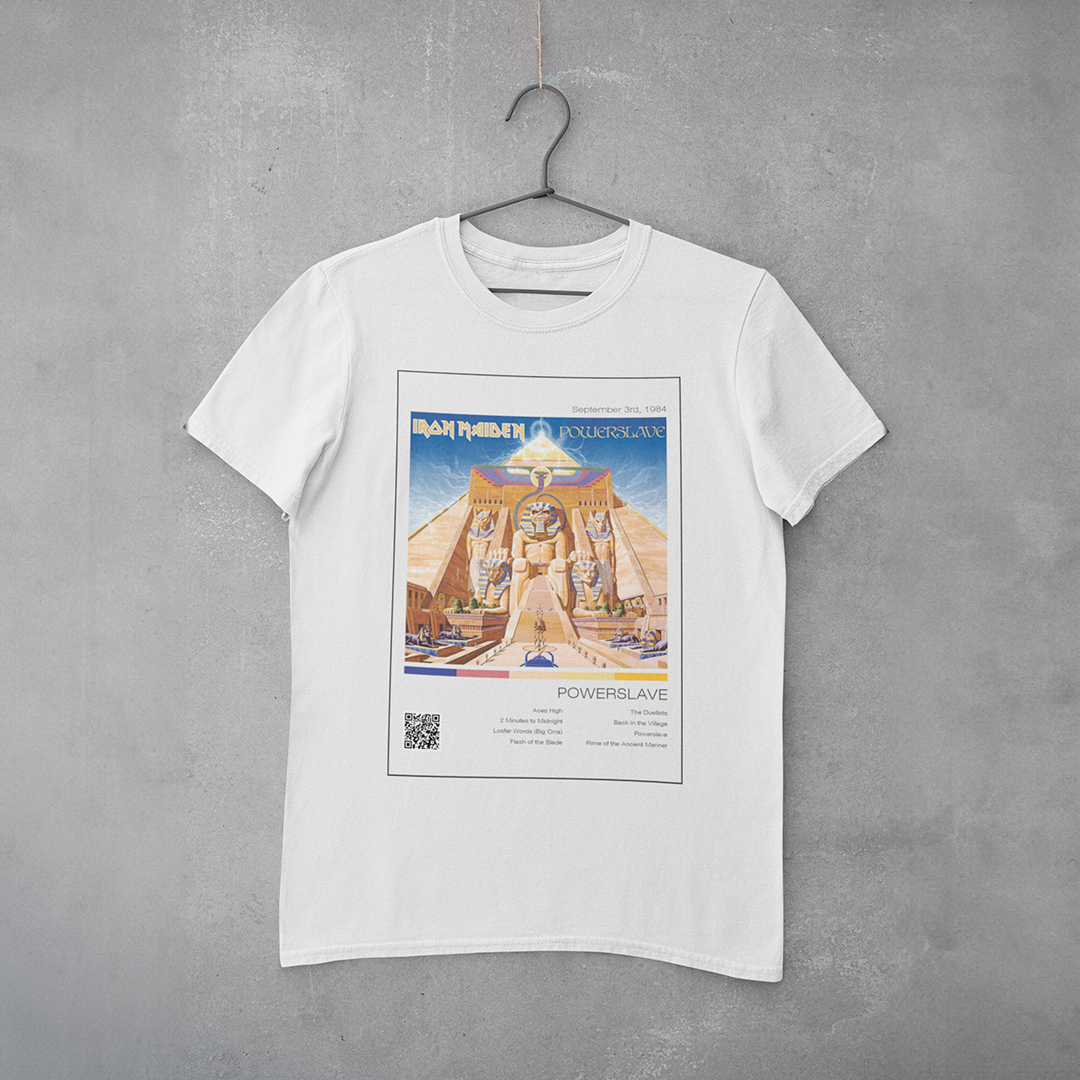 Camiseta Estampa Iron Maiden - Powerslave